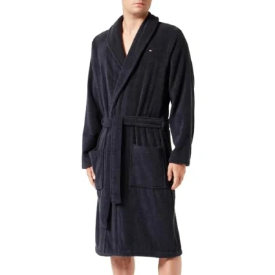 Afbeelding van Tommy Hilfiger Pyjama voor heren badjas, Blauw (Woestijnhemel), S