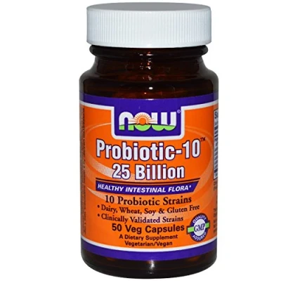 Afbeelding van Now Foods Probiotic 10, 25 Billion 50v ules