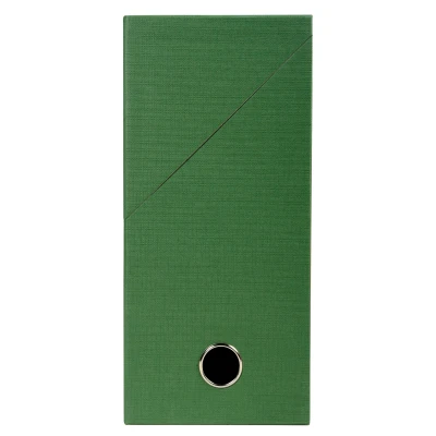 Afbeelding van Exacompta ref. 89423E 1 transportdoos Canvas Rug 120 mm Met metalen grijpgat Formaat A4 Afmetingen: 25,5 x 34 12 cm Kleur groen Gemonteerd geleverd
