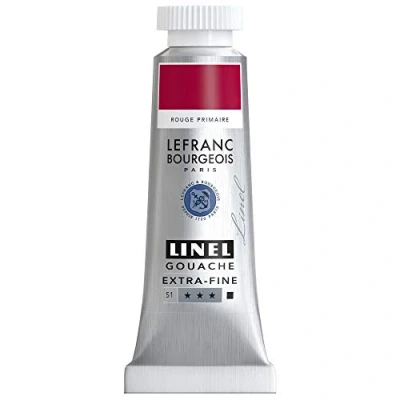 Afbeelding van Lefranc &amp; Bourgeois Linel Gouache Extra Fine Primary Red 178 14ml