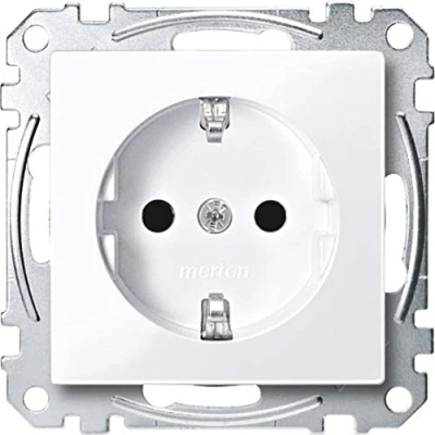Afbeelding van Merten MEG2300 0325 Wandcontactdoos System M Wit