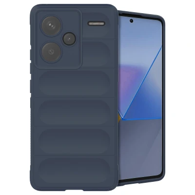 Afbeelding van Xiaomi Redmi Note 13 Pro Plus (5G) Hoesje Siliconen en TPU (zacht) iMoshion Softcase/Backcover Donkerblauw Telefoonhoesje