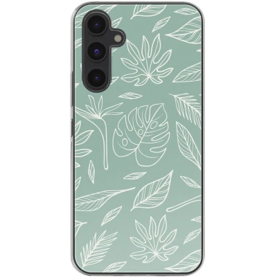 Afbeelding van Samsung Galaxy A54 (5G) Hoesje Siliconen en TPU (zacht) imoshion Softcase/Backcover Leaves Line Art Telefoonhoesje