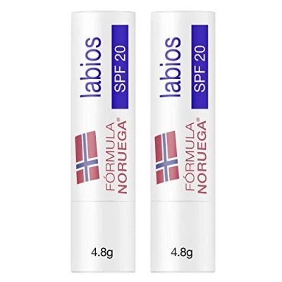 Afbeelding van Neutrogena Noorse formule SPF 20 (2 x 4,8 g), lippenbalsem voor droge en gebarsten lippen, zonnecrème tegen UVA UVB stralen, vochtbalsem