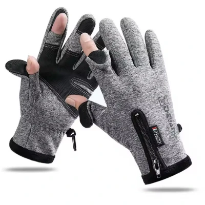 Afbeelding van CHPN Grijze tech handschoenen Touchscreen Winterhandschoen Unisex Medium Grijs Warme handen Winddicht