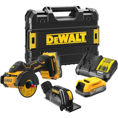 Afbeelding van DeWalt DCS438E2T accu Slijpmachine 18V 76 mm 2 x 1.7 Ah + lader QW