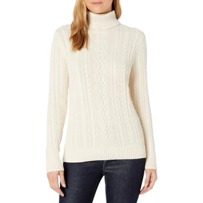 Afbeelding van Amazon Essentials Women&#039;s Kabeltrui met col (verkrijgbaar in Grote maten), Crème, 6XL maten