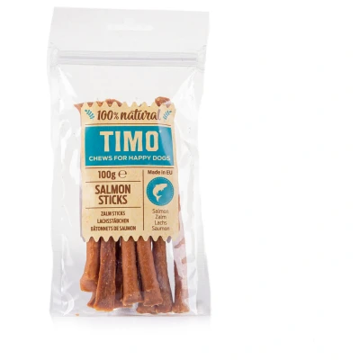Afbeelding van Timo Sticks 100 g Hondensnacks Zalm