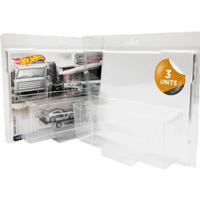 Afbeelding van Friki Monkey Protector Compatibel met Team Transport miniatuurauto beschermende verpakking. Transparante blister voor modellen op schaal 1:64 (3 stuks) (Team Transport)