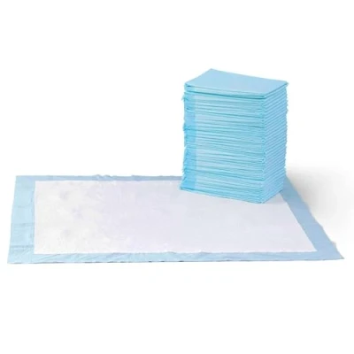 Afbeelding van Amazon Basics Trainingspads voor honden en puppy&#039;s, lekvrij 5 laags design met sneldrogend oppervlak, XL (40 stuks), blauw