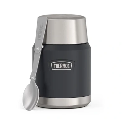 Afbeelding van Thermos Stainless Voedseldrager ICON Graphite Mat 470ml
