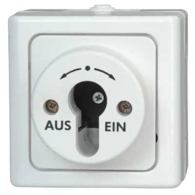 Afbeelding van Kopp 561702018 BlueElectric Compleet Sleutelschakelaar spatwaterdicht Arctisch wit 1 stuks