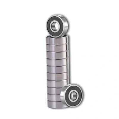 Afbeelding van TUZUK 30 stuks 606 2RS kogellagers afgedicht 6x17x6mm voorgesmeerd / chroomstaal/rubber dubbele afdichting, 606RS miniatuur groefkogellagers