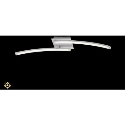 Afbeelding van Briloner Leuchten GO Plafondlamp LED 2 lichts 6W Warm wit licht 554 cm Aluminiumkleur