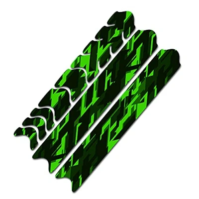 Afbeelding van AlphaShield Fiets framebescherming kettingsteunen bescherming, foliestickers, framebescherming, carbon, MTB, BMX, lakbescherming, folie R161 (11 Future neon groen)