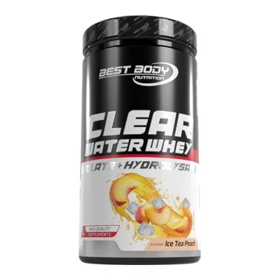 Afbeelding van Best Body Clear Water Whey Isolate + Hydrolysate 450g wei eiwitisolaat hydrolisaat in perziktheesmaak