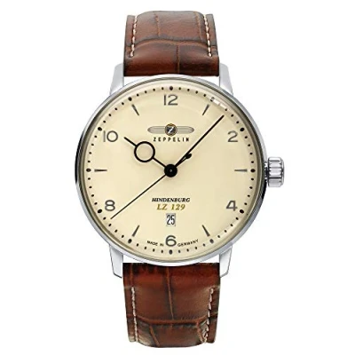 Afbeelding van Zeppelin Horloge, Heren, Maat: One Size, Beige