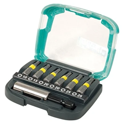 Afbeelding van wolfcraft Bit box, TORX® (T 10 25), 7 dlg. I 2978000 6 Solid bits in verschillende maten, incl. bithouder