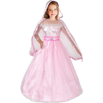 Afbeelding van Barbie Verkleedjurk Meisjes Polyester Rood Mt 8 10 Jaar