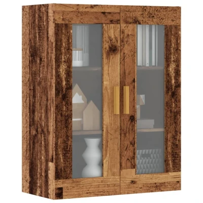 Afbeelding van Hangkast 69,5x34x90 cm oud houtkleurig