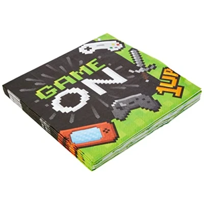 Afbeelding van Servetten Game Party 33x33cm 16 stuks