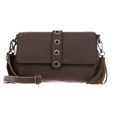 Afbeelding van FREDsBRUDER Leren Schoudertas Selma Small Crossbody Taupe Bruine