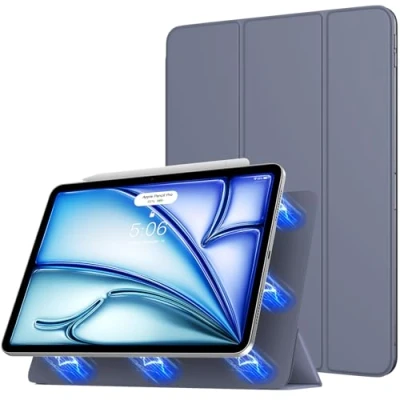 Afbeelding van TiMOVO Magnetische beschermhoes compatibel met iPad Air 5e generatie 2022/iPad 4e 2020/nieuwe 10,9 inch/iPad Pro 11 inch 2018, automatische wekker/slaapstand en iPencil 2,
