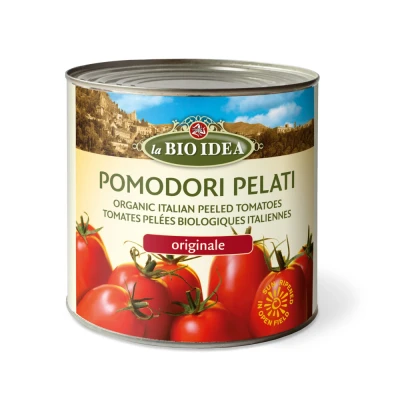 Afbeelding van 12x La Bio Idea Tomaten Gepeld 400 gr
