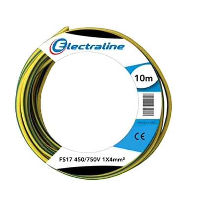 Afbeelding van Elektrialine 13241 Unipolare FS17, 10 m, deel 1 x 4 mm2, geschikt voor elektrische leidingen, leidingen van assen, bouw