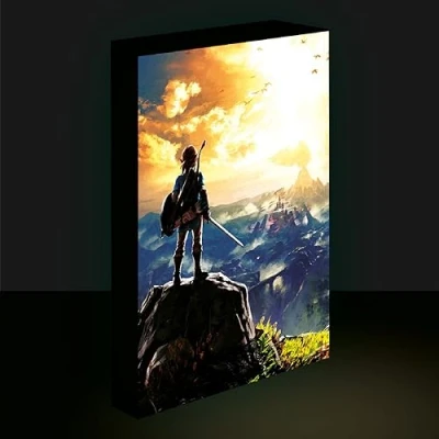 Afbeelding van Pyramid International the Legend of Zelda Light Up canvas (Into Wilds Design) groot 30cm x 40cm Officiële Merchandise, Zwart