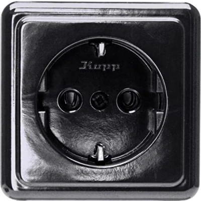 Afbeelding van KOPP Opbouwprogramma standaard, zwart, 1 voudig, 16 A, 250 V, 101805003