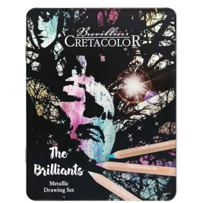 Afbeelding van CRETACOLOR The Brilliants 12 kleurpotloden metallic, 290 98