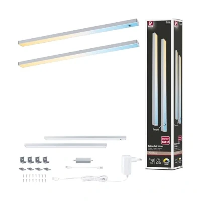 Afbeelding van Paulmann Inline LED onderbouwlamp startset 4 W Warmwit Chroom (mat)