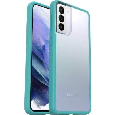 Afbeelding van OtterBox Sleek Series hoesje voor Samsung Galaxy S21+ 5G, schokbestendig, valbestendig, ultradun, beschermende, getest volgens militaire standaard, Transparant/Blauw, Geen Retailverpakking