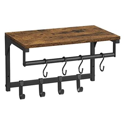 Afbeelding van Wandgarderobe met 8 haken