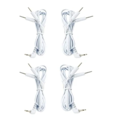 Afbeelding van TENS kabel stekker DC 2,5 mm pin 2 aansluiting voor eenheid fysiotherapie apparaat 4 stuks