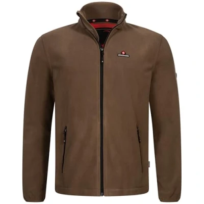 Afbeelding van Höhenhorn Badus Fleecejack voor heren, microfleece, volledige ritssluiting, troyer, outdoor, wandelen, trekking, bruin, XL