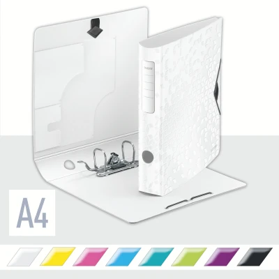 Afbeelding van Leitz WOW ordner Active rug van 6,5 cm, wit