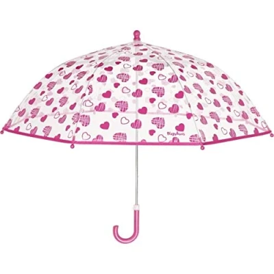 Afbeelding van Playshoes Meisjes Hartje Allover Paraplu, Transparant, Originele EU