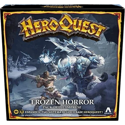 Afbeelding van Avalon Hill, HeroQuest Frozen Horror, pak van bedrijven, fantasy avonturenspel in Dungeon Crawler stijl, om te spelen moet je het basisspeelsysteem hebben