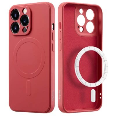 Afbeelding van Apple iPhone 14 Pro Max MagSafe Hoesje Siliconen en TPU (zacht) imoshion Softcase/Backcover Roze Telefoonhoesje
