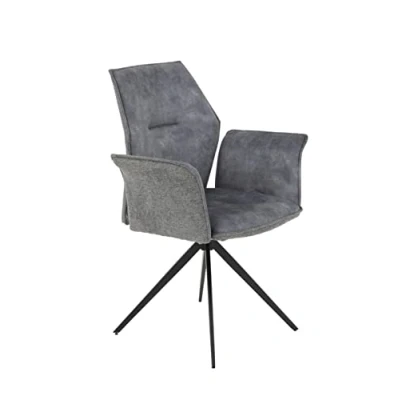 Afbeelding van Apollo Susanne fauteuil, microvezel, metaal, grijs, per stuk verpakt