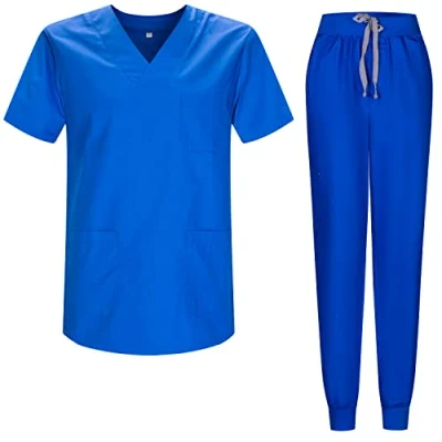 Afbeelding van MISEMIYA Sanitaire pyjamasets, uniseks, medische uniformen 817 8316, Royal Blauw, XXL