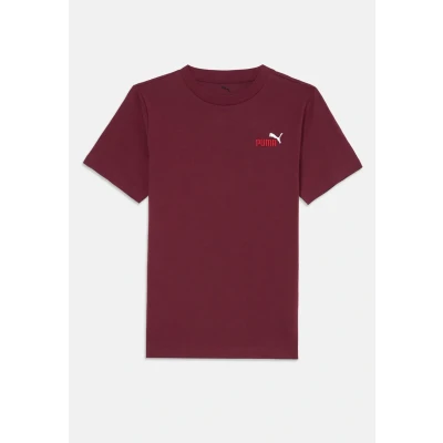 Afbeelding van Puma Small LOGO TEE Unisex Tshirt basic voor kinderen, Maat: 128, Ruby shimmer