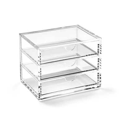 Afbeelding van Osco Transparant A3275 Small Clear Acryl Triple Drawer