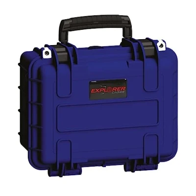 Afbeelding van Explorer Cases Outdoor koffer 2717HL.N blue Navy with pick &amp; pluck foam (b x h d) 28 20 17 cm blauw
