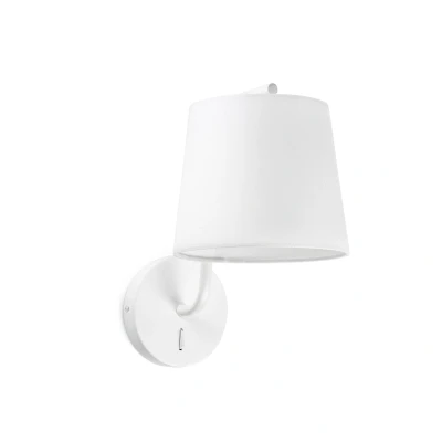 Afbeelding van Faro Lighting Berni 1 Light Binnen wandlamp Wit, E27