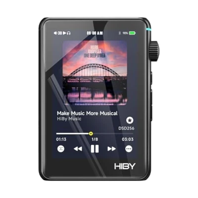 Afbeelding van HiBy R3 II mp3 speler met Bluetooth 5.1 MQA DSD PCM Ondersteunt Tidal Qobuz Hi Res Audio 4.4 mmBAL 2 TB Uitgebreid geheugen (2025 versie)