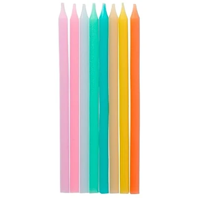 Afbeelding van Folat Kaarsjes pastel meerkleurig 10 cm (24 stuks)