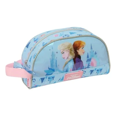 Afbeelding van Reistasje Frozen Ice magic Licht Blauw 26 x 16 9 cm
